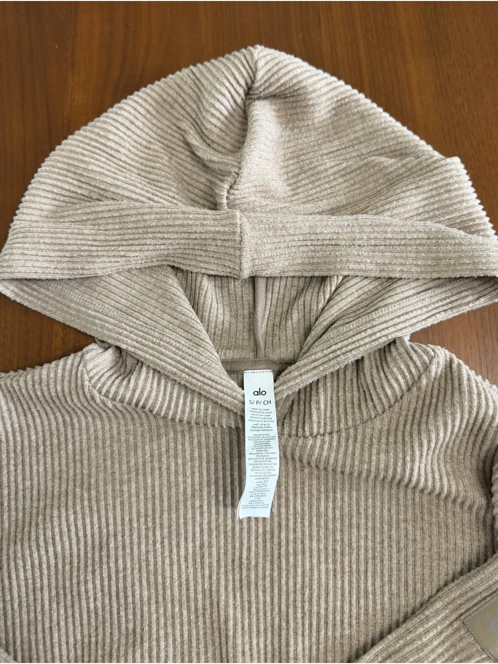 alo Muse Hoodie Size Small Gravel Heather
